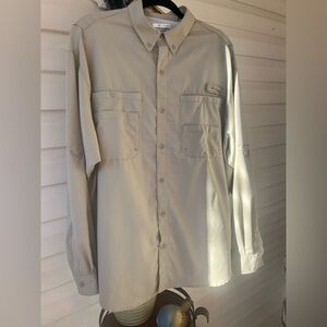 Columbia PFG Fishing Shirt Mens L Tamiami Button Up Vented Outdoors Gorpcore